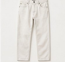 Ecru Straight Jeans — Demo