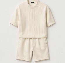 Cream Knit Matching Set — Demo